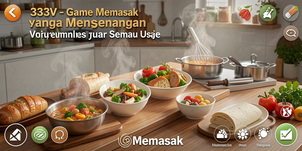 Gambar antarmuka menarik dari game Memasak 333V.