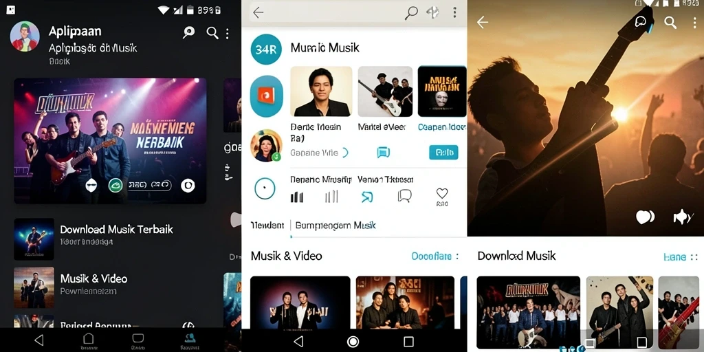 Antarmuka aplikasi 34R untuk Download Musik yang mudah dan intuitif.