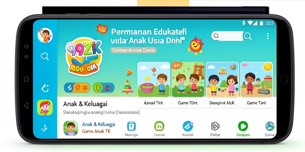 Antarmuka menarik dan edukatif dari 99ZK.