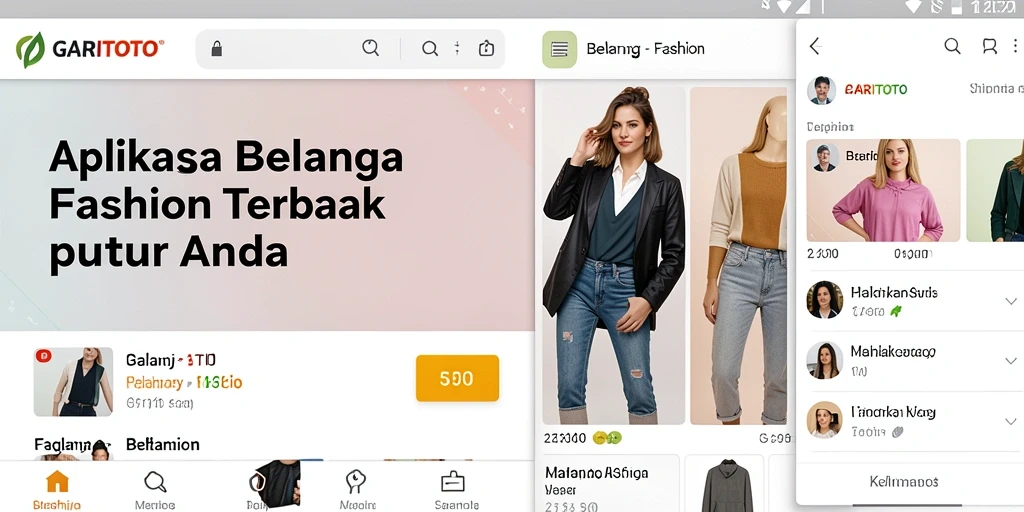Tampilan antarmuka aplikasi GARITOTO yang menarik dan fungsional.