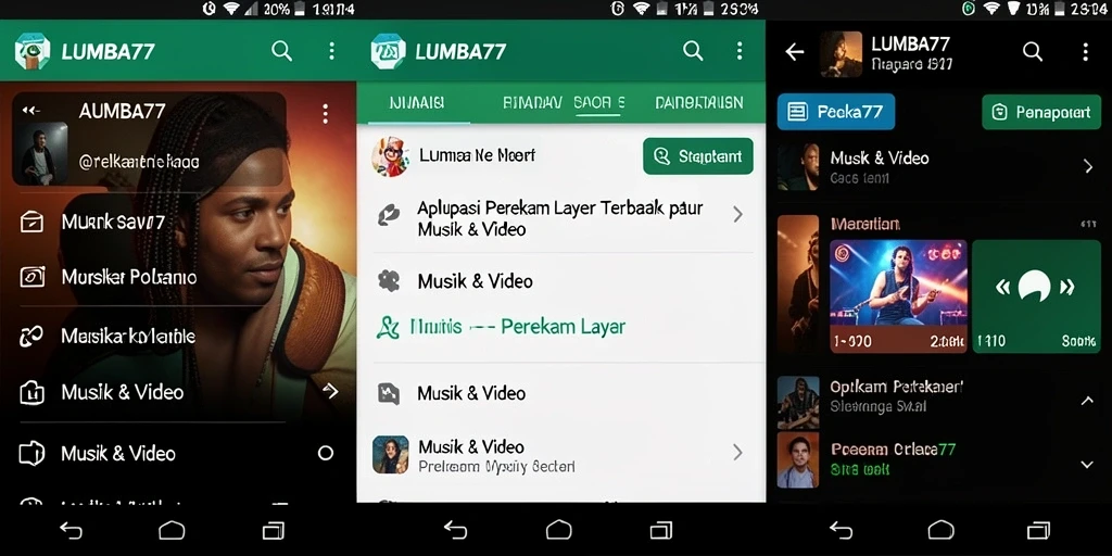 Tampilan antarmuka LUMBA77 yang sederhana dan fungsional.