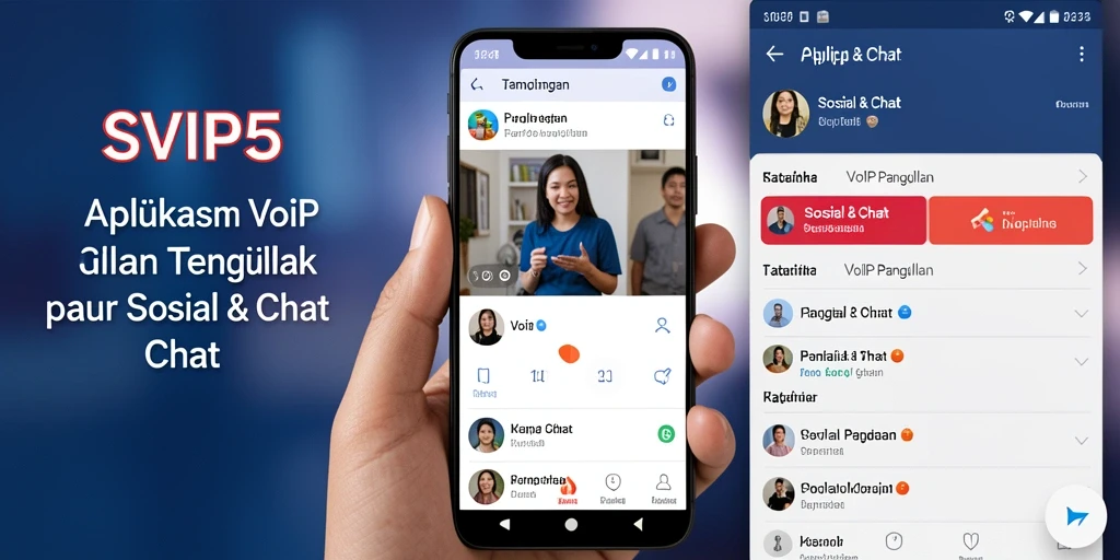 Antarmuka SVIP5 yang intuitif untuk VoIP Panggilan.
